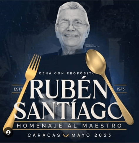 Una cena para Rubén Santiago