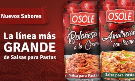 Osole, la línea de salsas para pastas cada vez más grande