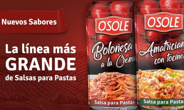 Osole, la línea de salsas para pastas cada vez más grande